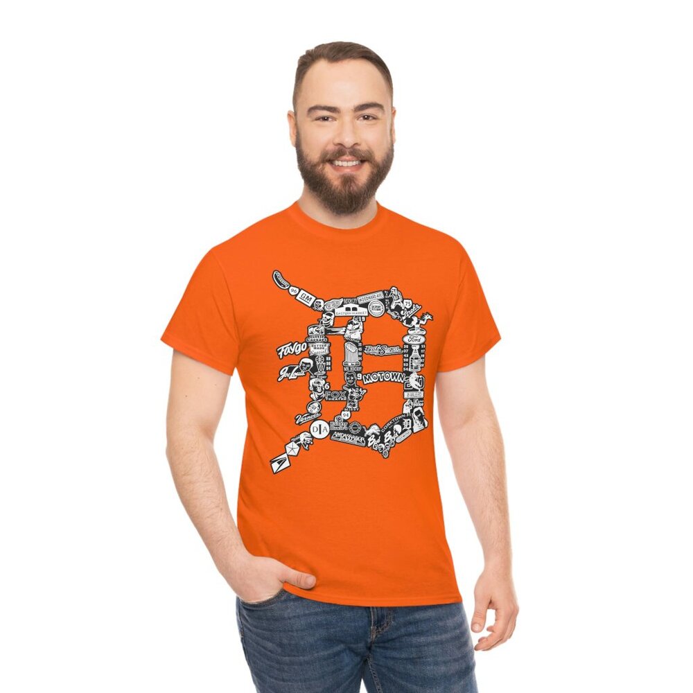 The D T-Shirt Detroit Michigan - Picture 2 of 4